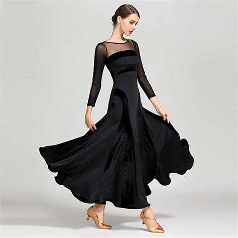 red standard ballroom dress women waltz dress fringe Dance wear ballroom dance dress modern ...