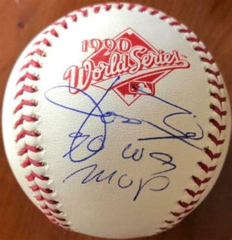 Jose Rijo 90 WS MVP Autographed 1990 World Series Baseball | eBay