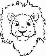 Lion Face Printable Coloring Pages  DiyailBlackburn sketch template