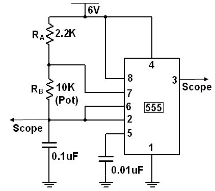 IC 555 Timer - Monostable and Astable Multivibrator Circuits - IC ...