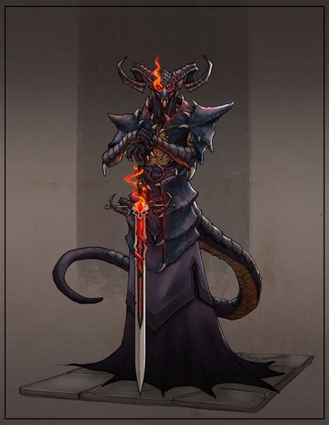 [ART] Dragonborn Hexblade Warlock : DnD