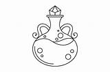 Magic Potions Coloring Page SVG Cut  By Creative Fabrica Crafts sketch template