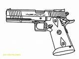 Handgun Coloring Page Pages sketch template