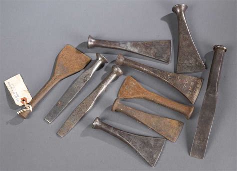 Ten (10) Pieces of Vintage Boat Caulking Irons