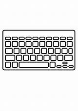 Coloring Pages  Computer Keyboard For Kids sketch template