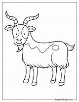 Goat Coloring Pages Free PDF Printables – Mondaymandalacom sketch template