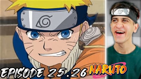 Naruto Episode 25, 26 Reaction - YouTube