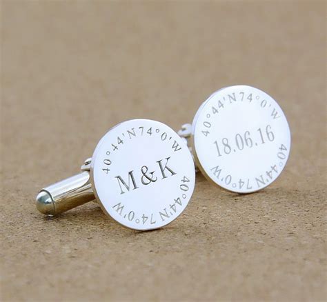 Groom Wedding Cufflinks,Initials And Date Cufflinks,Coordinate Cufflinks,Personalized ...