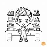 Barber Coloring Page For Kids  Free Printable In 2024 Pages sketch template