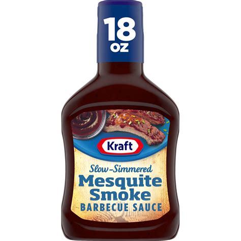 Kraft Mesquite Smoke Slow-Simmered Barbecue BBQ Sauce, 18 oz Bottle - Walmart.com