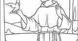 Coloring Francis Pages Children Saint Sketch Page sketch template