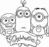 Minions Orlando Coloring Page  Wecoloringpagecom sketch template