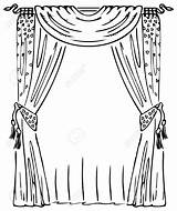 Stage Curtains Drawing At GetDrawings  Free Download sketch template