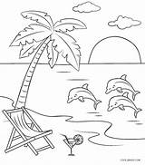 Beach Coloring Page sketch template