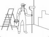 Painter Does His Masterpiece coloring Page  Free Printable Coloring Pages sketch template