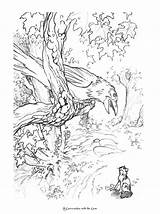 Mythic Coloring Book PDF Charles Vess sketch template