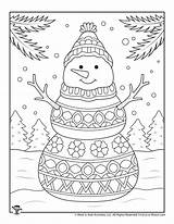 Adult Winter Coloring Pages Free sketch template