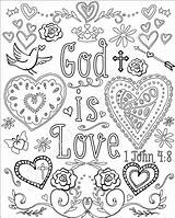 Bible Verse Coloring Page sketch template