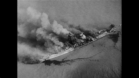 Aerial photo of Admiral Graf Spee burning after being scuttled by her ...