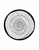 Coloring Page Spiral Scales  Etsy Pages How To sketch template