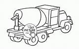 Cement Mixer Truck coloring Page For Kids Transportation  sketch template