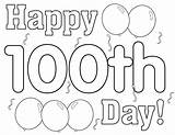 FREE Happy 100th Birthday Coloring Page Download sketch template