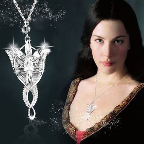 BNWT ~ Arwen Evenstar (LOTR) Necklace / Pendant Silver Plated