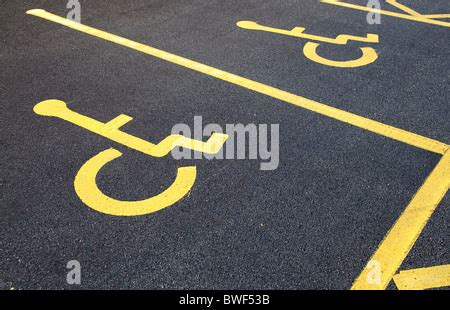 Blue Badge Parking space in Cambridge shopping centre, UK Stock Photo - Alamy