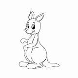 Free Cute Kangaroo Coloring Pages For Kids  Ashley Yeo sketch template