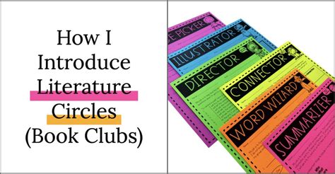 How I Introduce Literature Circles (Book Clubs) - Teaching with Jillian ...