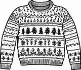 Christmas sweater coloring Pages 52915131 Vector Art At Vecteezy sketch template