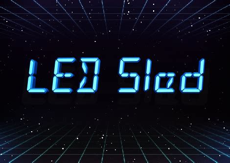 LED Sled Font | dafont.com