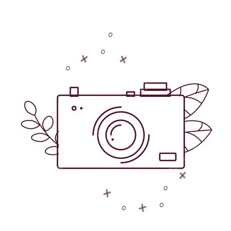 Lens Camera Photography Hd Transparent, Cartoon Cute Camera Icon Sticker Photography Camera Lens ...