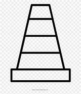 Traffic Cone Coloring Page  Free sketch template