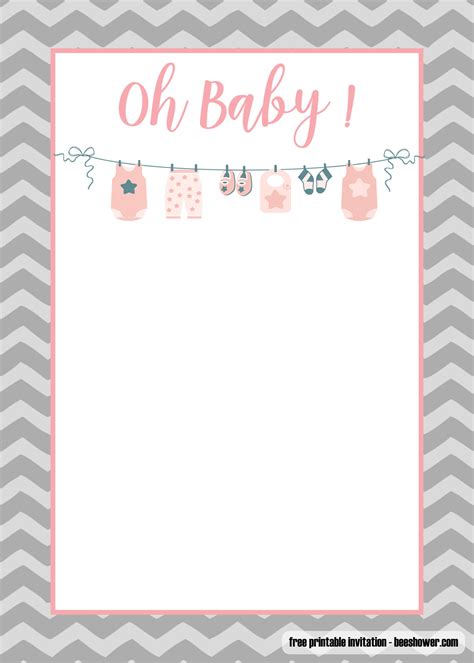 Card For A Baby Shower Printable Free