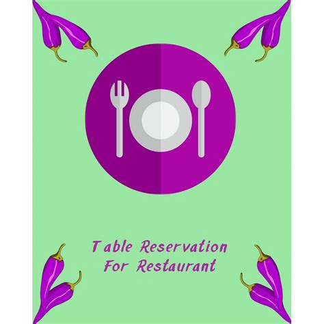 Table Reservation for Restaurant : Appointment book, reservation for ...