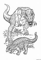 T Rex Coloring Pages For Kids sketch template