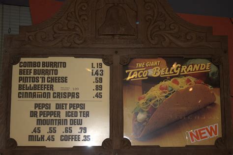 Taco Bell's original menu (1962) | Taco Bell's original menu… | Flickr