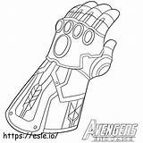 Normal Infinity Gauntlet coloring Page sketch template