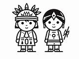 Indigenous Culture Coloring Page  sketch template