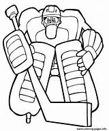 Hockey Goalie  Free Coloring Pages sketch template