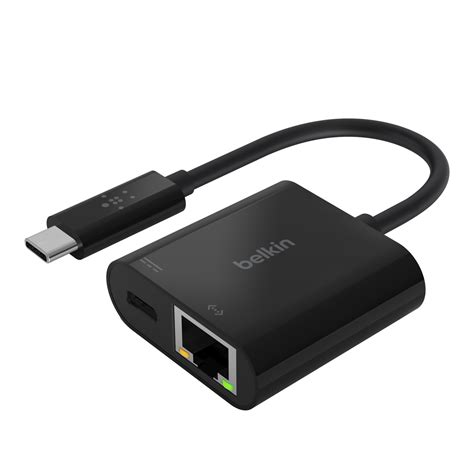 USB-C to Ethernet Adapter + 60W Charge | Belkin