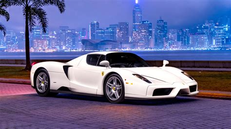 White Ferrari Enzo Wallpaper