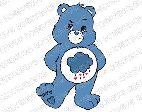 Grumpy Bear Care Bears SVG PNG PDF / T-shirt Svg / Cutting - Etsy UK