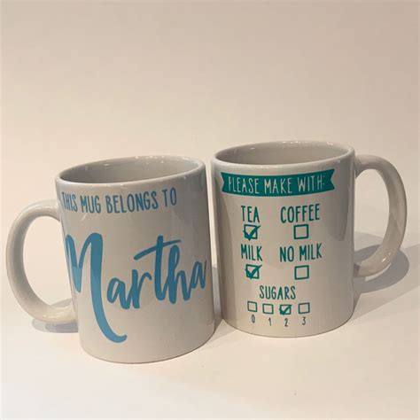 Personalised Tea/Coffee Mug with Name and Drink Order in 2020 | Mugs, Name mugs, Personalized mugs