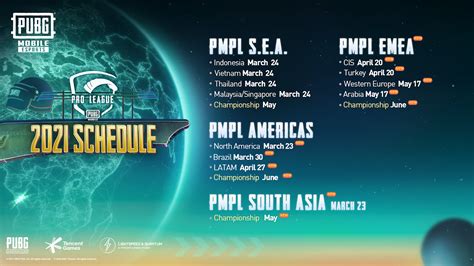 PUBG MOBILE reveals schedule for Pro League 2021 - Esports Insider