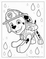 Paw Patrol Marshall Coloring Pages sketch template