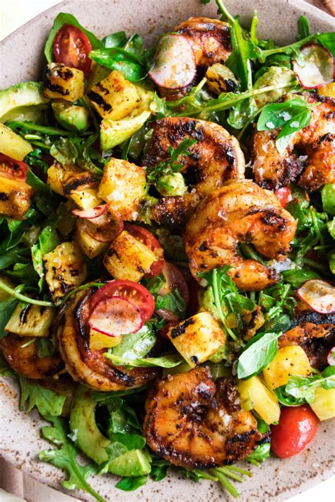 Spicy Grilled Shrimp Salad with Jalapeño Lime Vinaigrette - The Original Dish