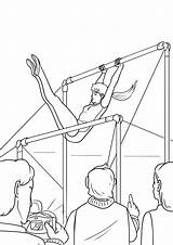 Gymnastics 2 sketch template