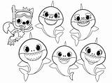 Baby Shark Coloring Pages  Free Printable For Kids sketch template